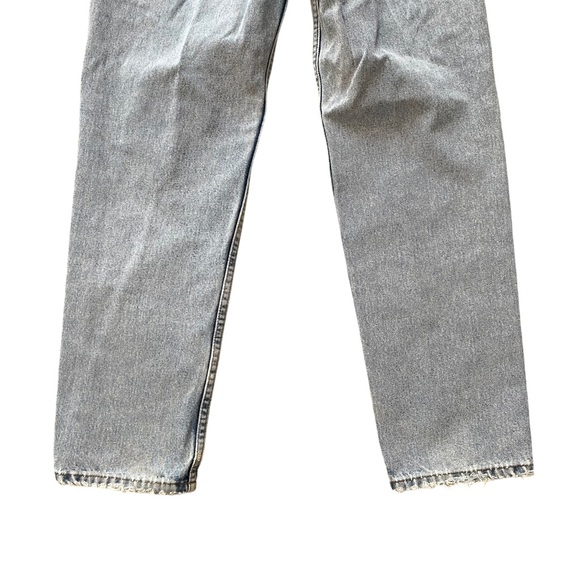 👖 Vintage 90s Calvin Klein Light Wash Tapered Jeans 30 USA Made Unisex - Picture 6 of 10
